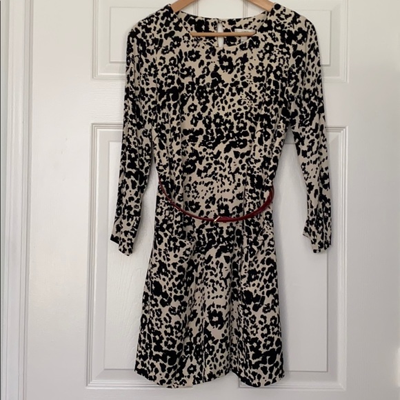 J. Crew Jules Shift Dress in Snowcat Print Size 0 - Picture 3 of 8